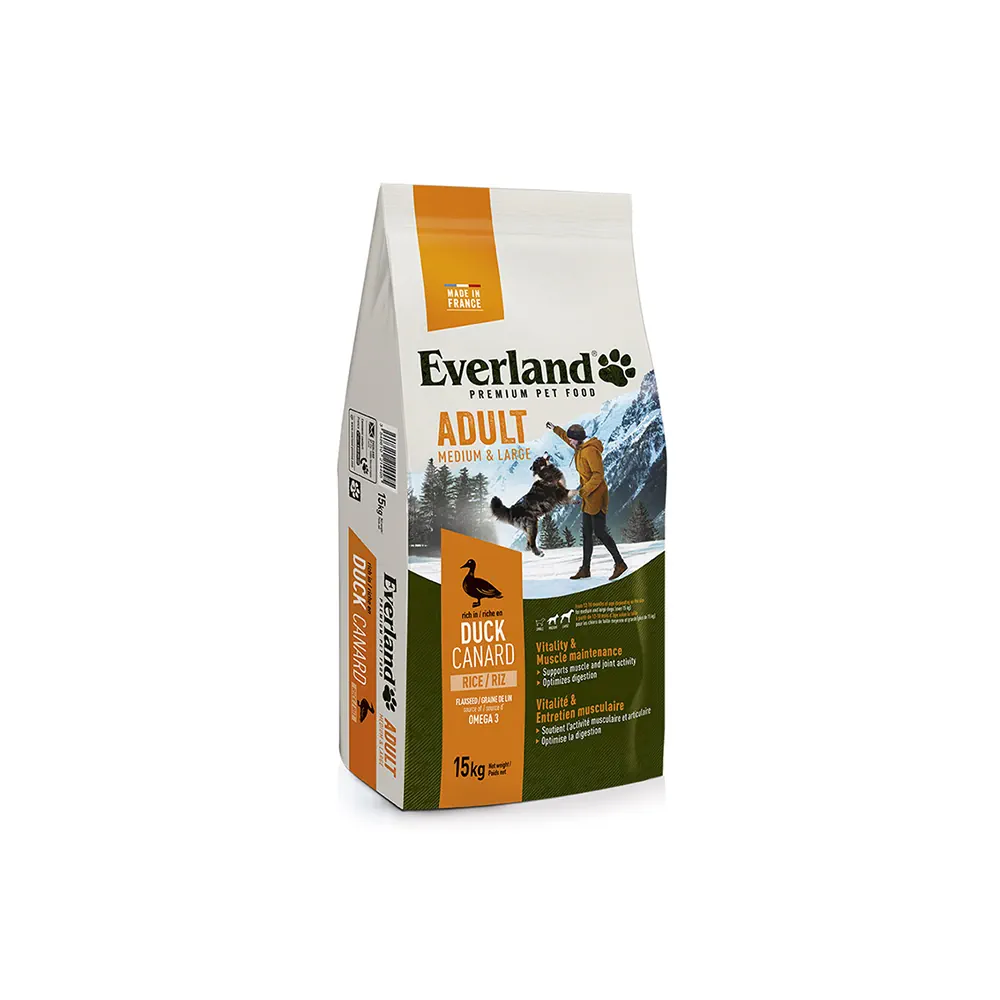 Croquettes Premium Everland pour Chiens Adultes de Moyenne et Grande Taille 15kg