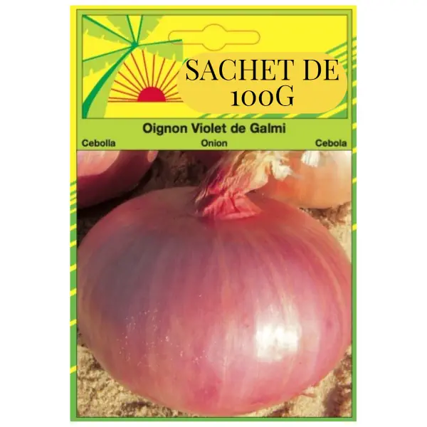 Oignon Violet de Galmy- Sachet de 100G